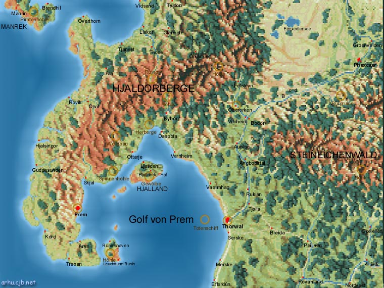 Thorwal und die angrenzenden Gebiete